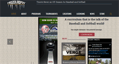 Desktop Screenshot of frozenropes.com